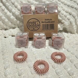 Invisibobble Original Hair Ties in Pink 6 Clear Boxes Of 3 (18 Ties)